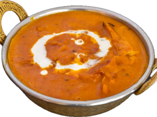 Butter chicken, dairy based boneless premium chicken thigh meat baked in the tandoor and then cooked in dairy based buttery sauce. Served with a choice of basmati or brown rice or plain naan.